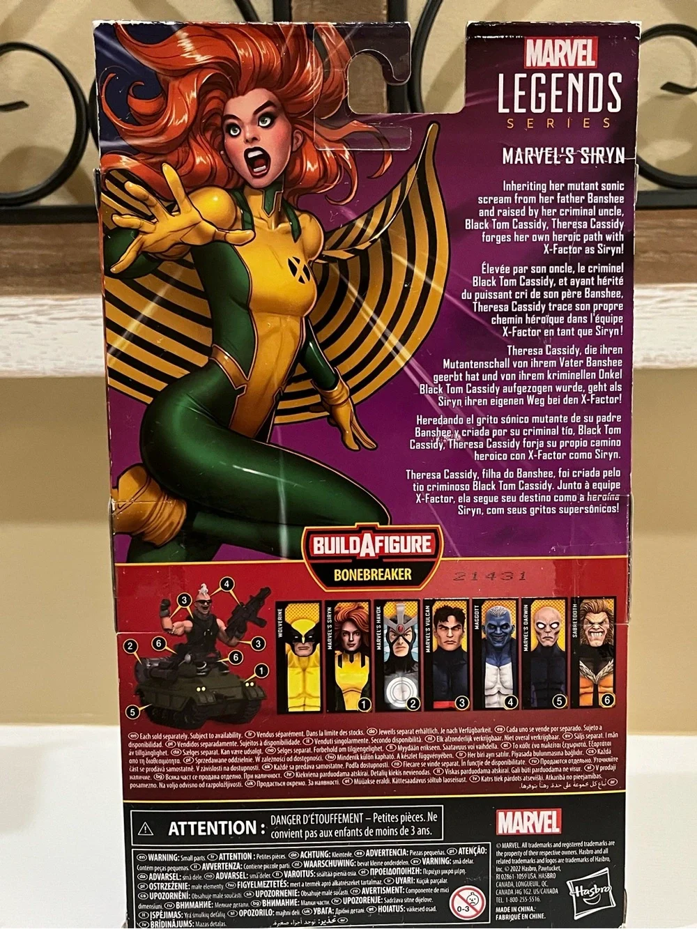 Marvel Legends Siryn X-Men Action Figure Toy